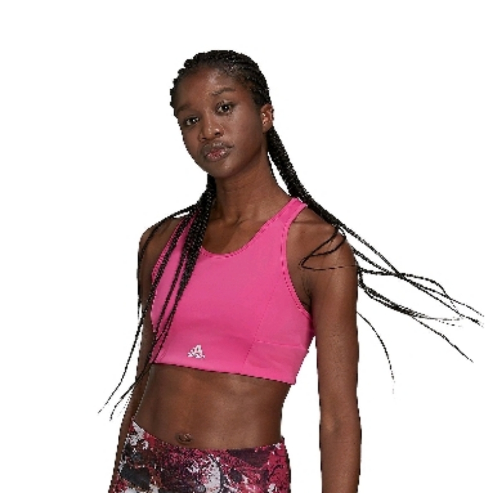 Adidas 3 Stripe Detail Low Impact Racerback Top